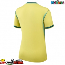 Camisa de Futebol Brasil Equipamento Principal Mulheres Mundo 2026 Manga Curta